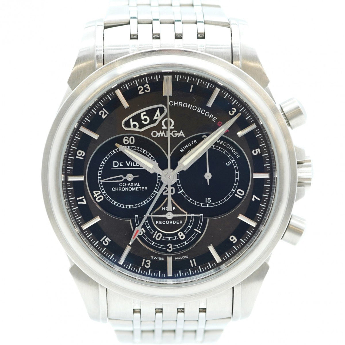 Pre-Owned Omega De Ville 422.10.44.52.13.001 Brown Dial Watch for Men