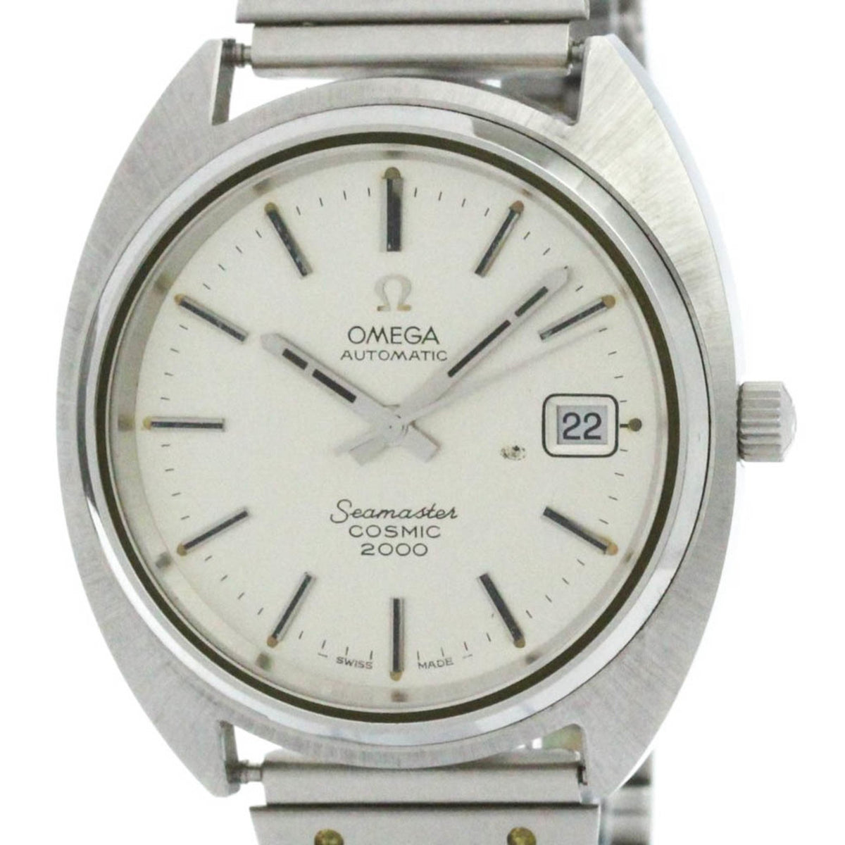 Pre-Owned OMEGA Seamaster Cosmic 2000 Cal 1012 Steel Automatic Mens Watch 166.130 BF581210
