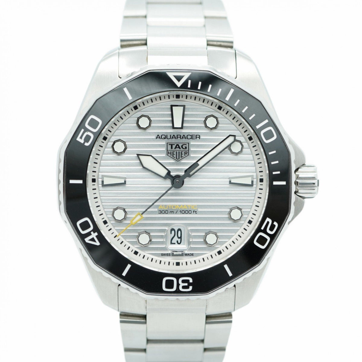 Pre-Owned TAG Heuer Aquaracer WBP201C-1 Silver Dial Men's Watch