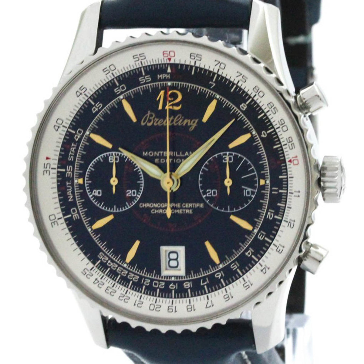 Montre d'occasion en acier poli BREITLING Navitimer Montbrillant Edition A48330 BF580462 