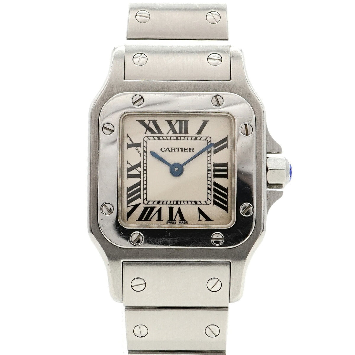 Pre-Owned Cartier Santos Galbee SM W20056D6 Ivory Dial Women's Watch