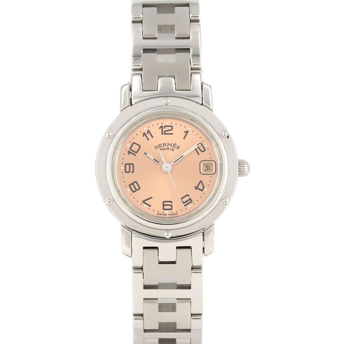 Montre à quartz Hermes Clipper CL4.210 SS d'occasion 