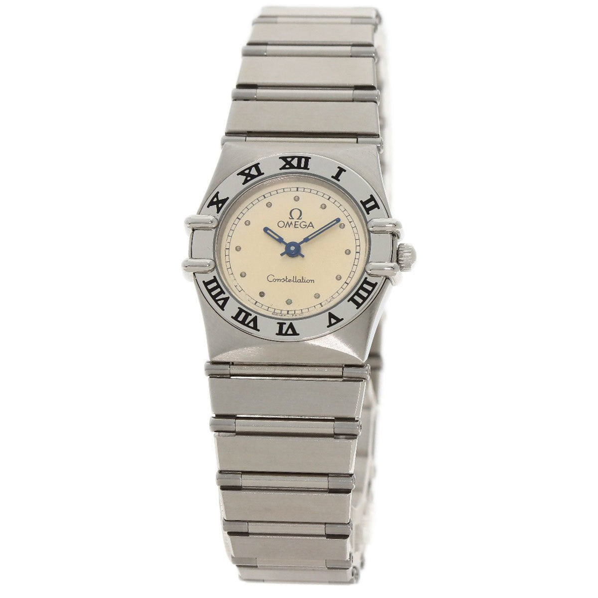 Pre-Owned OMEGA Constellation Flat Bezel Watch Stainless Steel SS Ladies