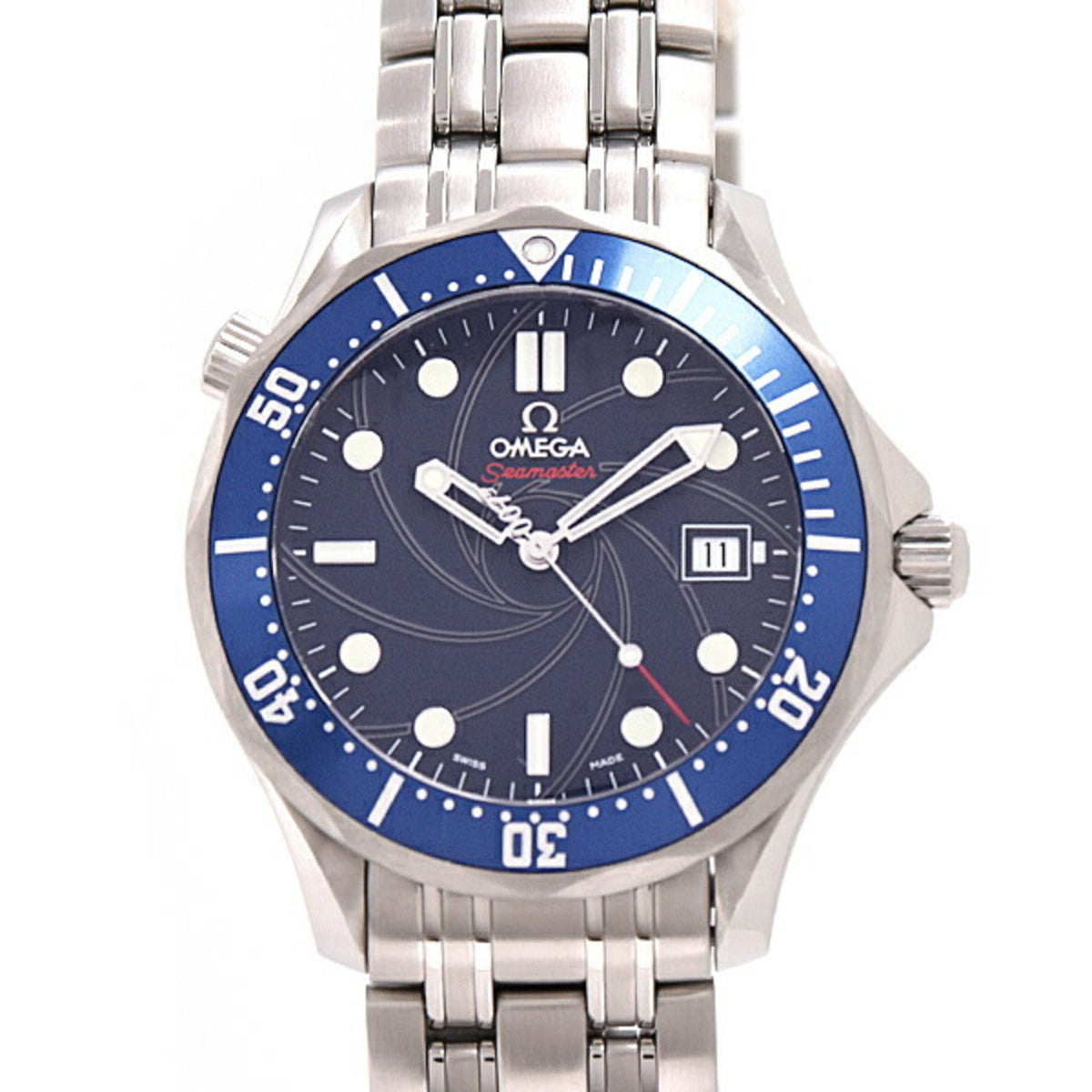 Pre-Owned OMEGA Men's Watch Seamaster 300 007 James Bond Limited to 10,007 pieces worldwide Automatic Blue Dial Stainless Steel SS 2226.80.00
