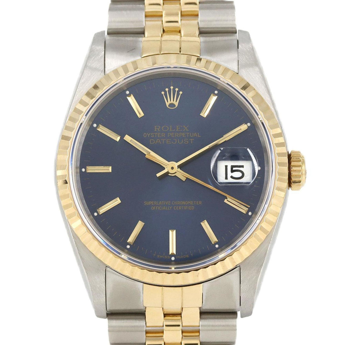 Pre-Owned Rolex Datejust 16233 SSxYG Automatic Watch, E-Serial