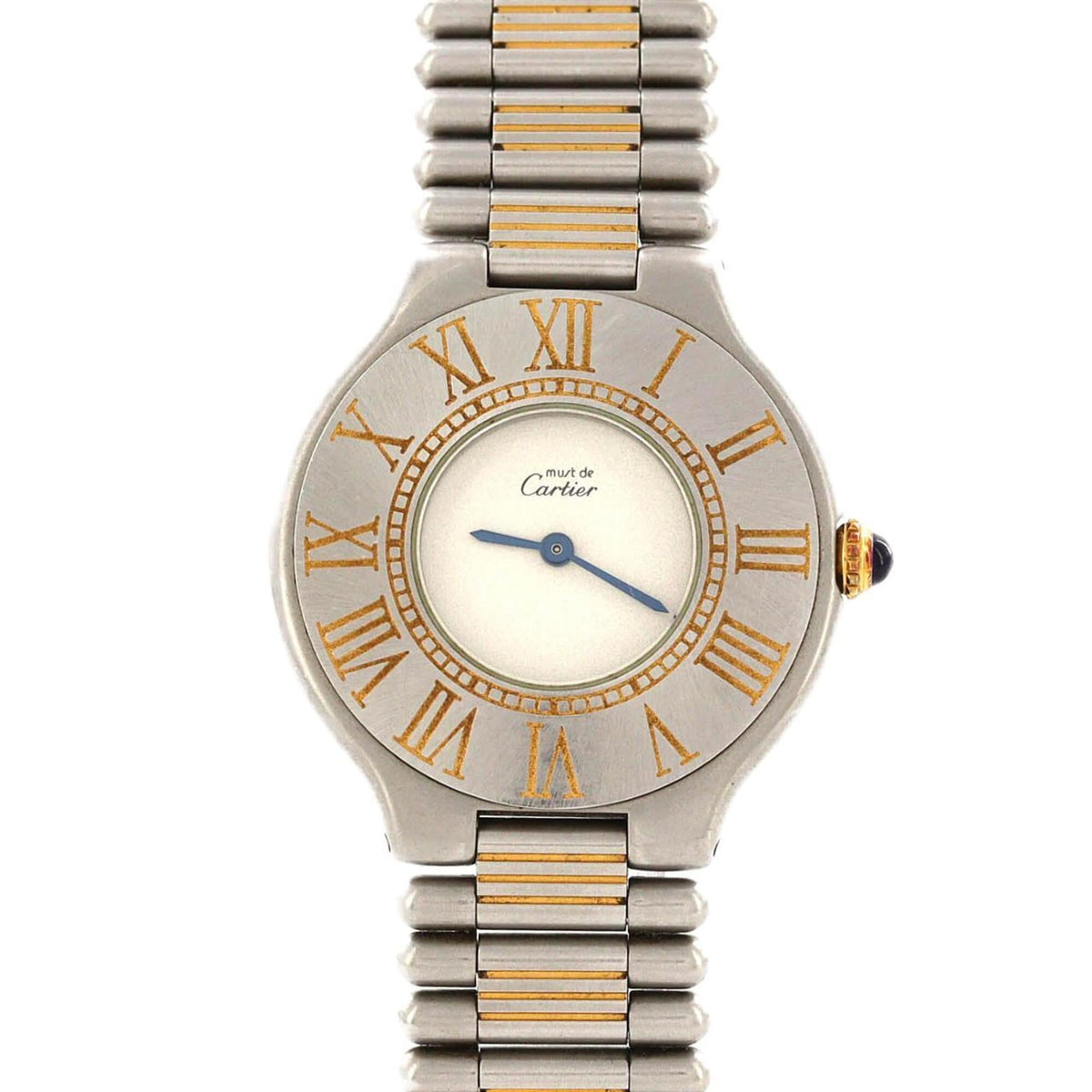 Pre-Owned Cartier Must 21 LM Two-Tone 83090171 SSxGP Quartz Watch