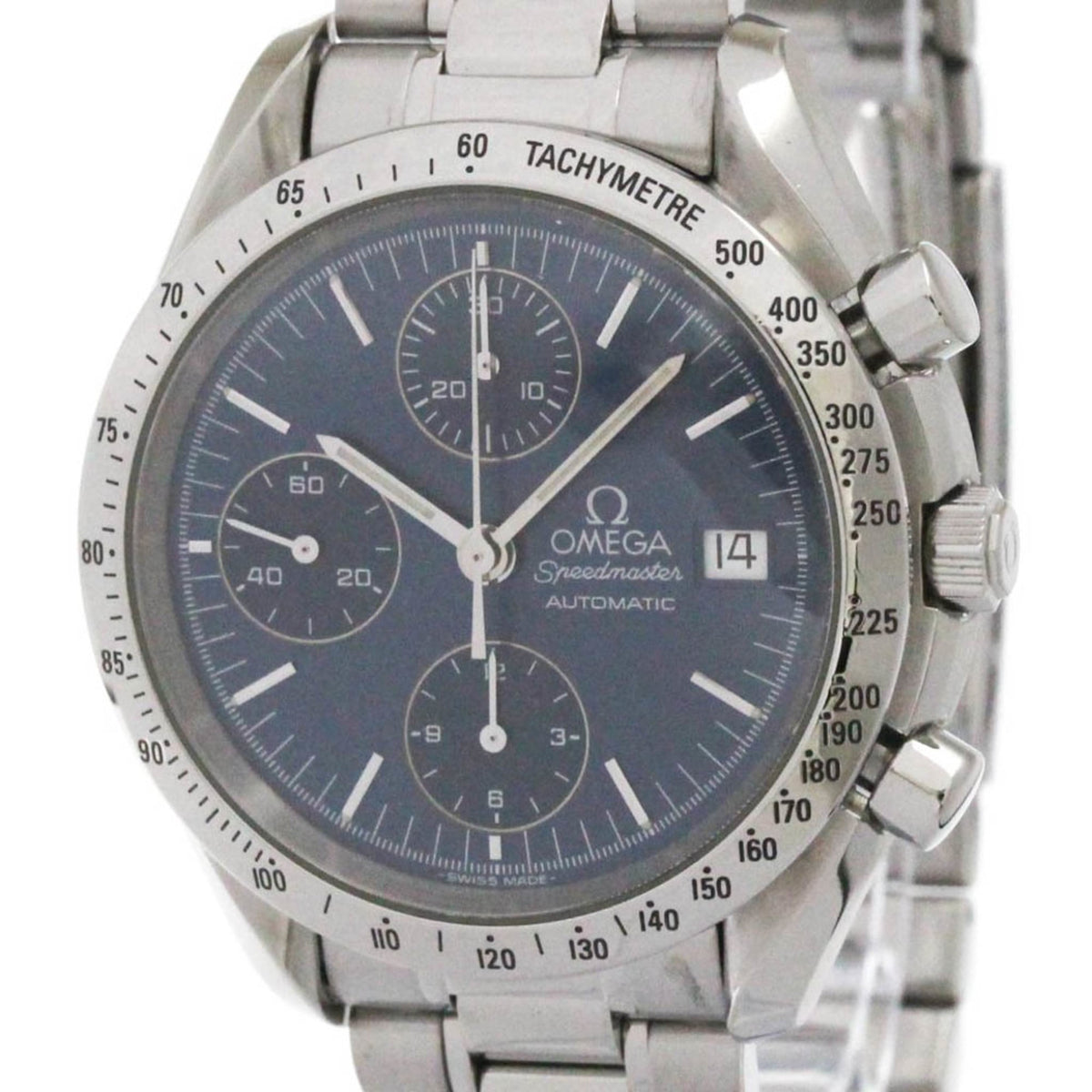 Pre-Owned OMEGA Speedmaster Date Steel Automatic Mens Watch 3511.80 Polished