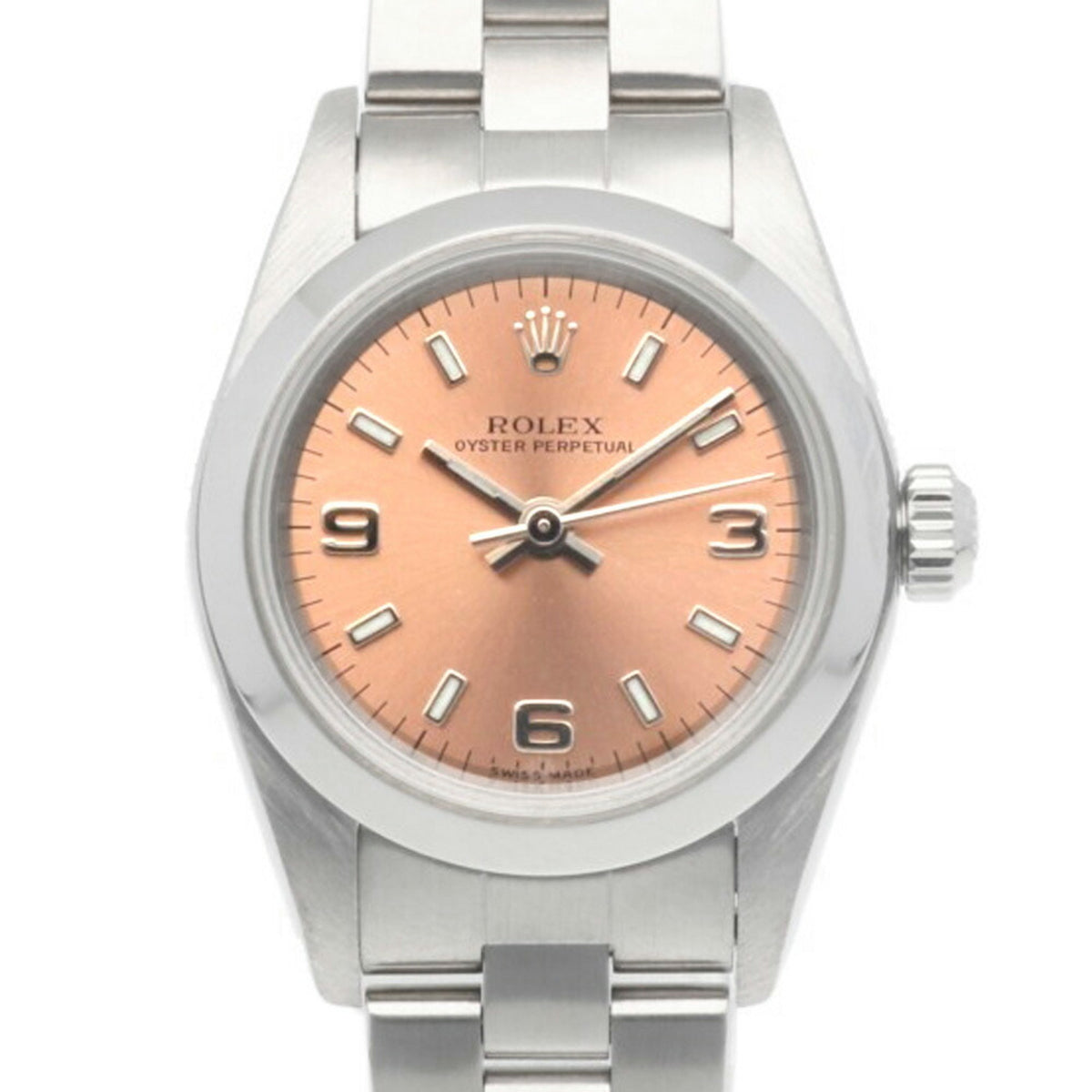 Pre-Owned Rolex Oyster Perpetual Watch Stainless Steel 76080 Automatic Ladies ROLEX A Series 1998-1999 Overhauled
