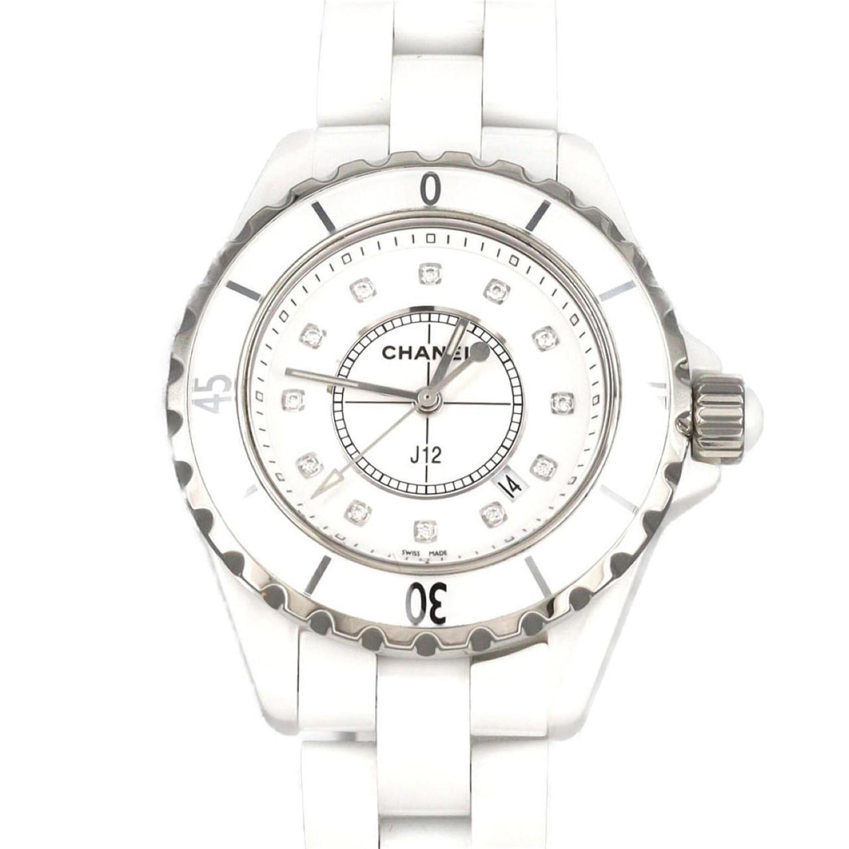 Pre-Owned Chanel J12 33mm Ceramic 12P H1628 Quartz Watch