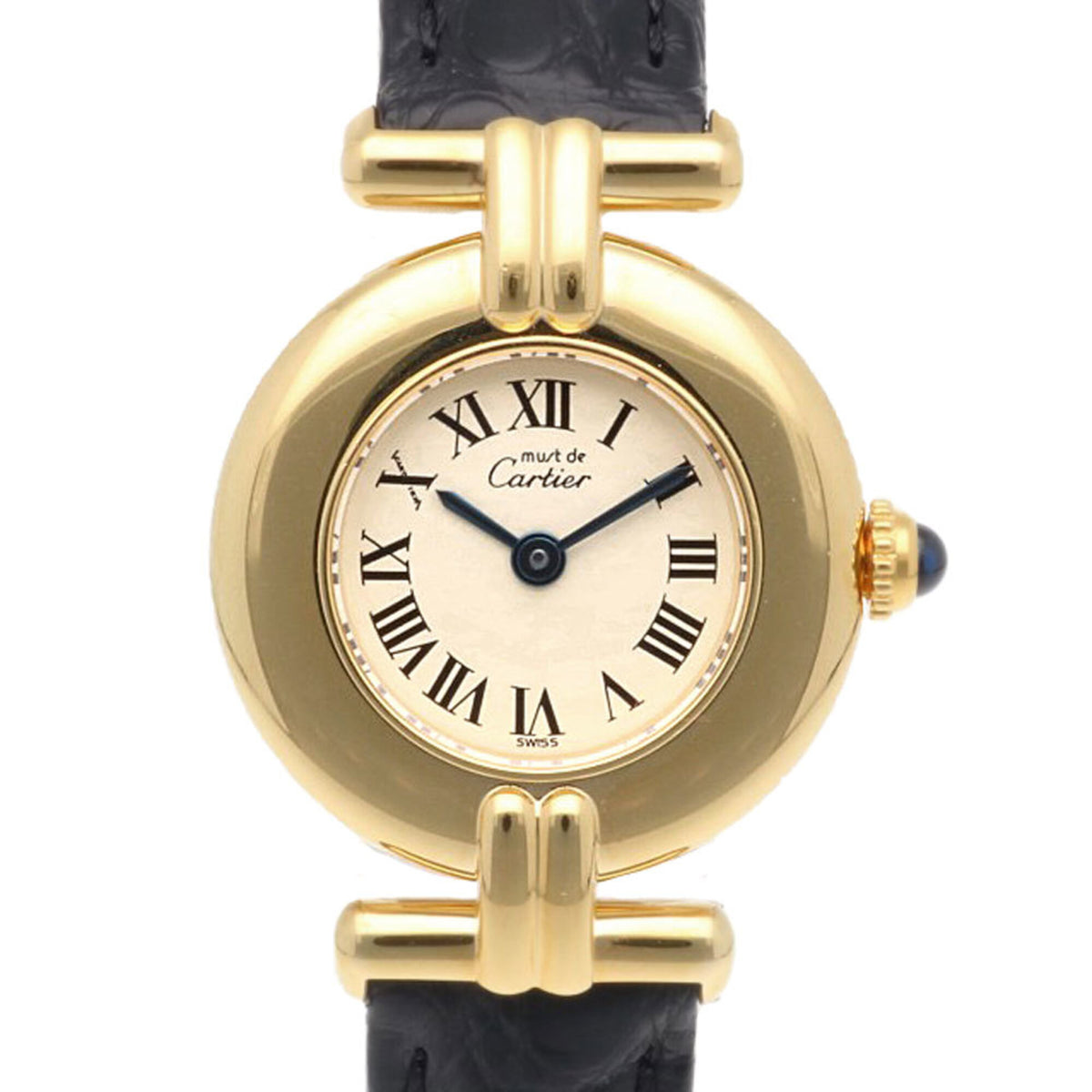 Pre-Owned Cartier Must Colis?e Wristwatch, 925 Sterling Silver 1902 Quartz Ladies' Watch, Used.