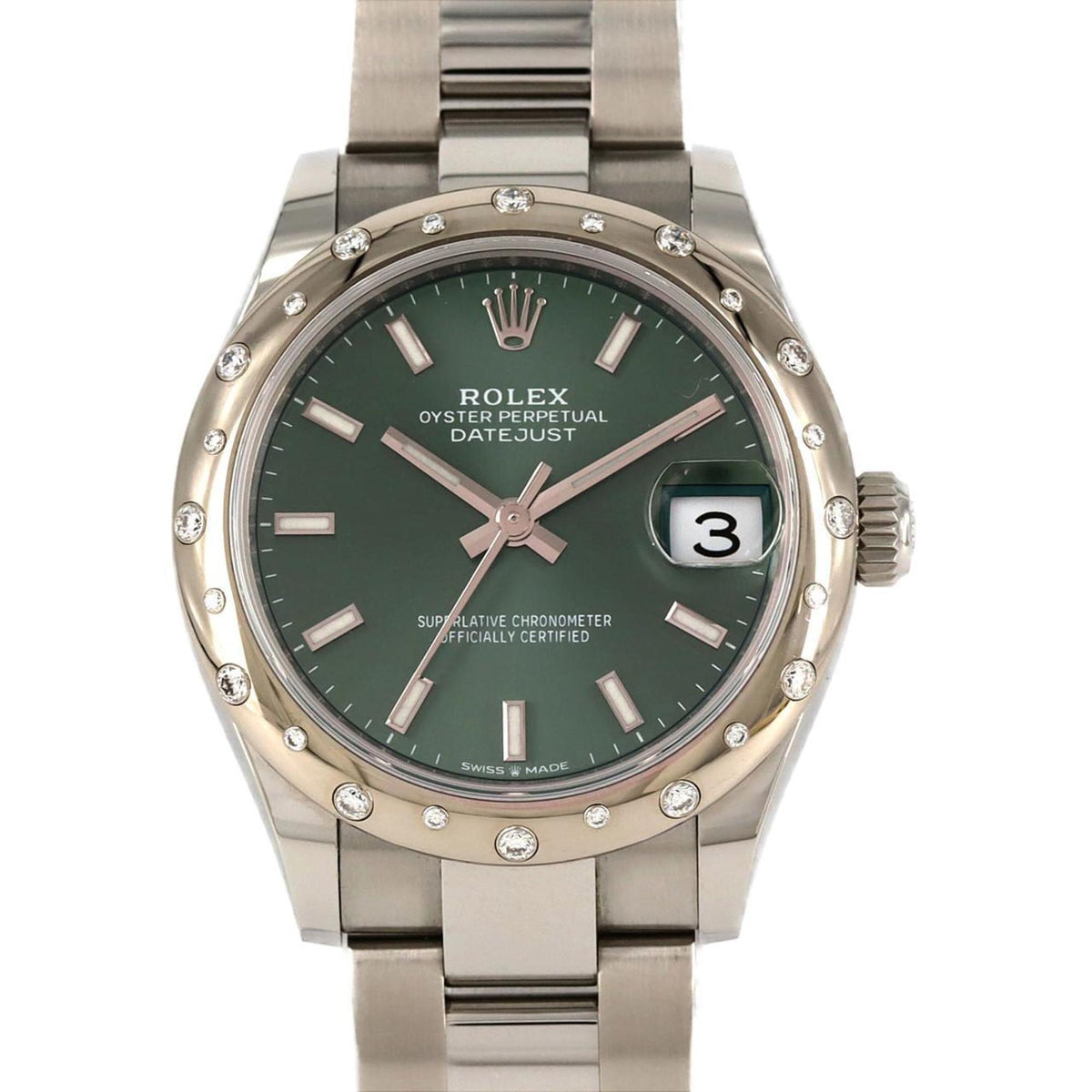 Pre-Owned Rolex Datejust 278344RBR?3 SSxWG Automatic Watch, Random Number