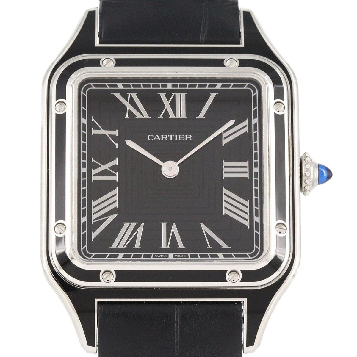 Pre-Owned Cartier Santos-Dumont LM WSSA0046 Stainless Steel Watch, Manual Winding
