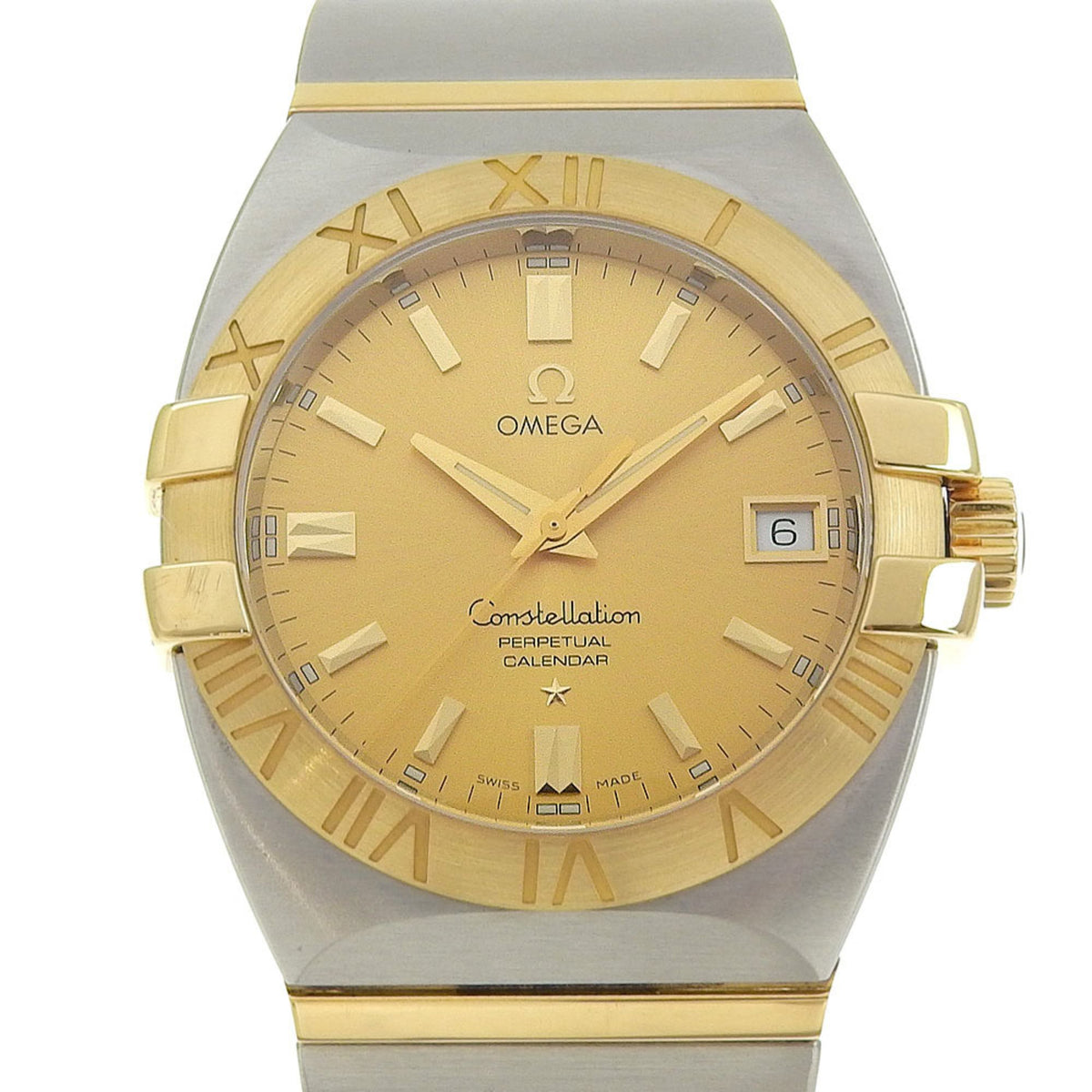 Pre-Owned Like new OMEGA Constellation Double Eagle Perpetual Calendar Combi Date 1211 10 00 Battery