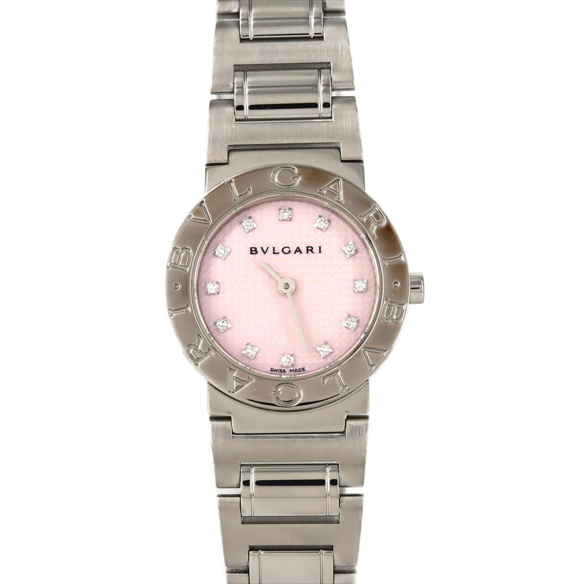 Pre-Owned Bvlgari 12P JAPAN LIMITED BB26SS BB26C2SS 12JA SS Quartz Watch