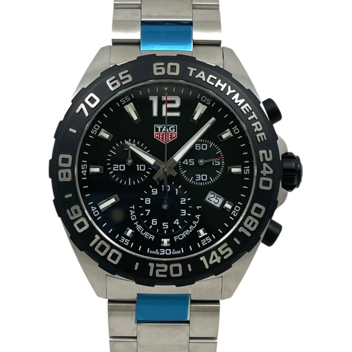 Pre-Owned TAG HEUER Formula 1 Chronograph CAZ1010.BA0842 Men's Stainless Steel Quartz Watch, Black