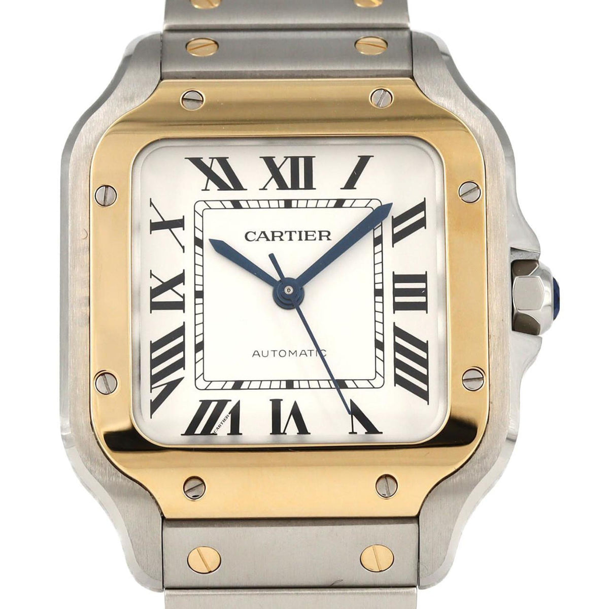 Pre-Owned Cartier Santos de MM Two-tone W2SA0016 SSxYG Automatic Watch