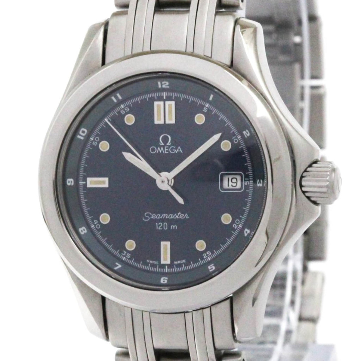 Pre-Owned OMEGA Seamaster 120M Steel Quartz Ladies Watch 2571.80 Polished