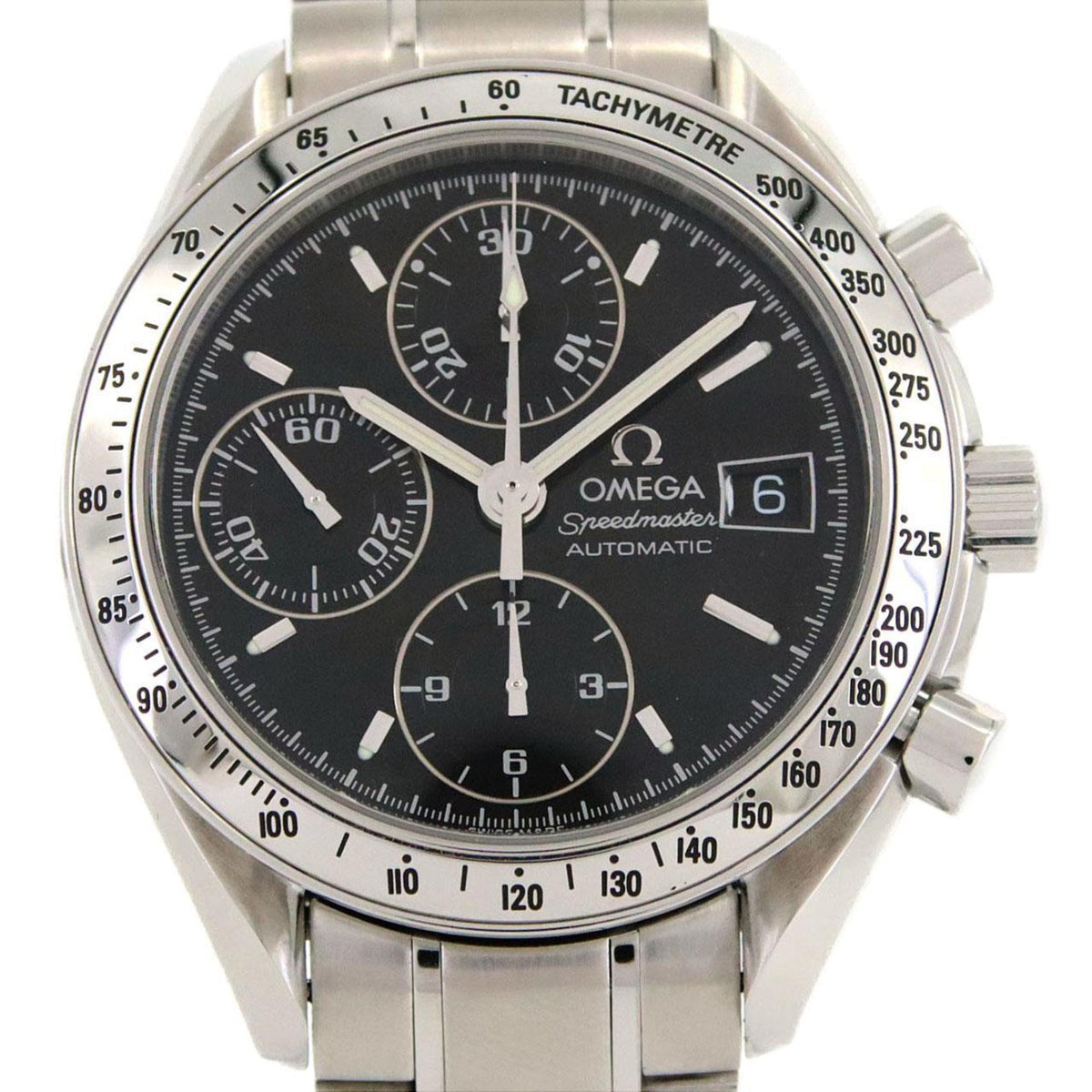 Pre-Owned Omega Speedmaster Date 3513.50 Stainless Steel Automatic Watch