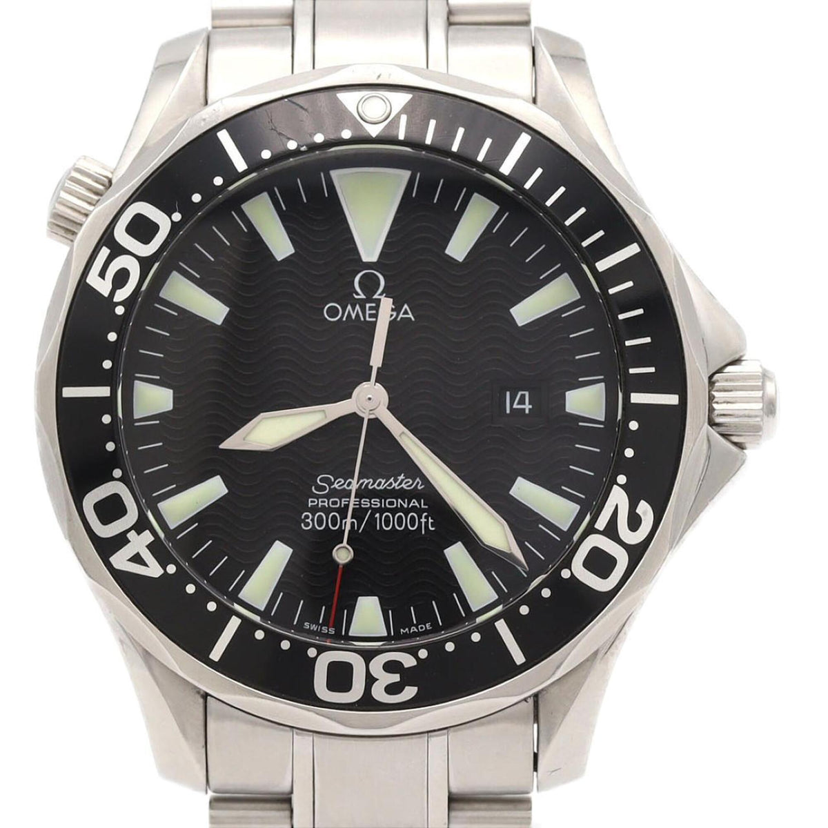 Pre-Owned Omega Seamaster Professional 2264.50 Stainless Steel Quartz Watch