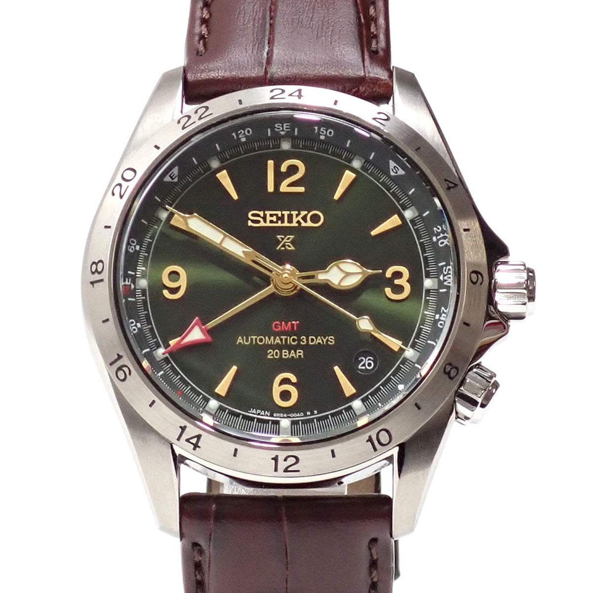 Montre automatique Seiko Prospex pour homme, bracelet en cuir, modèle SBEJ005 A219465, d'occasion 