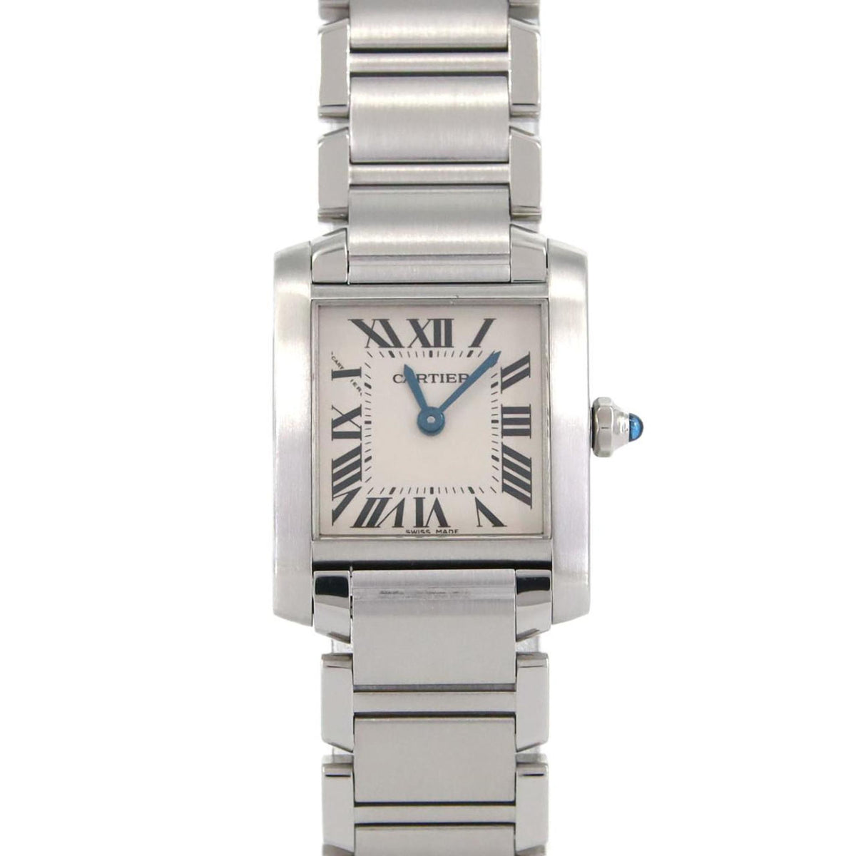 Pre-Owned Cartier Tank Fran?aise SM W51008Q3 Stainless Steel Quartz Watch