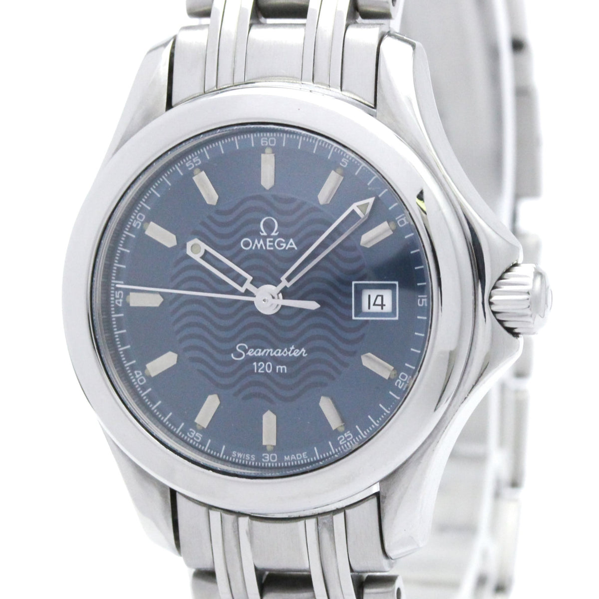 Pre-Owned OMEGA Seamaster 120M Steel Quartz Ladies Watch 2571.81 Polished