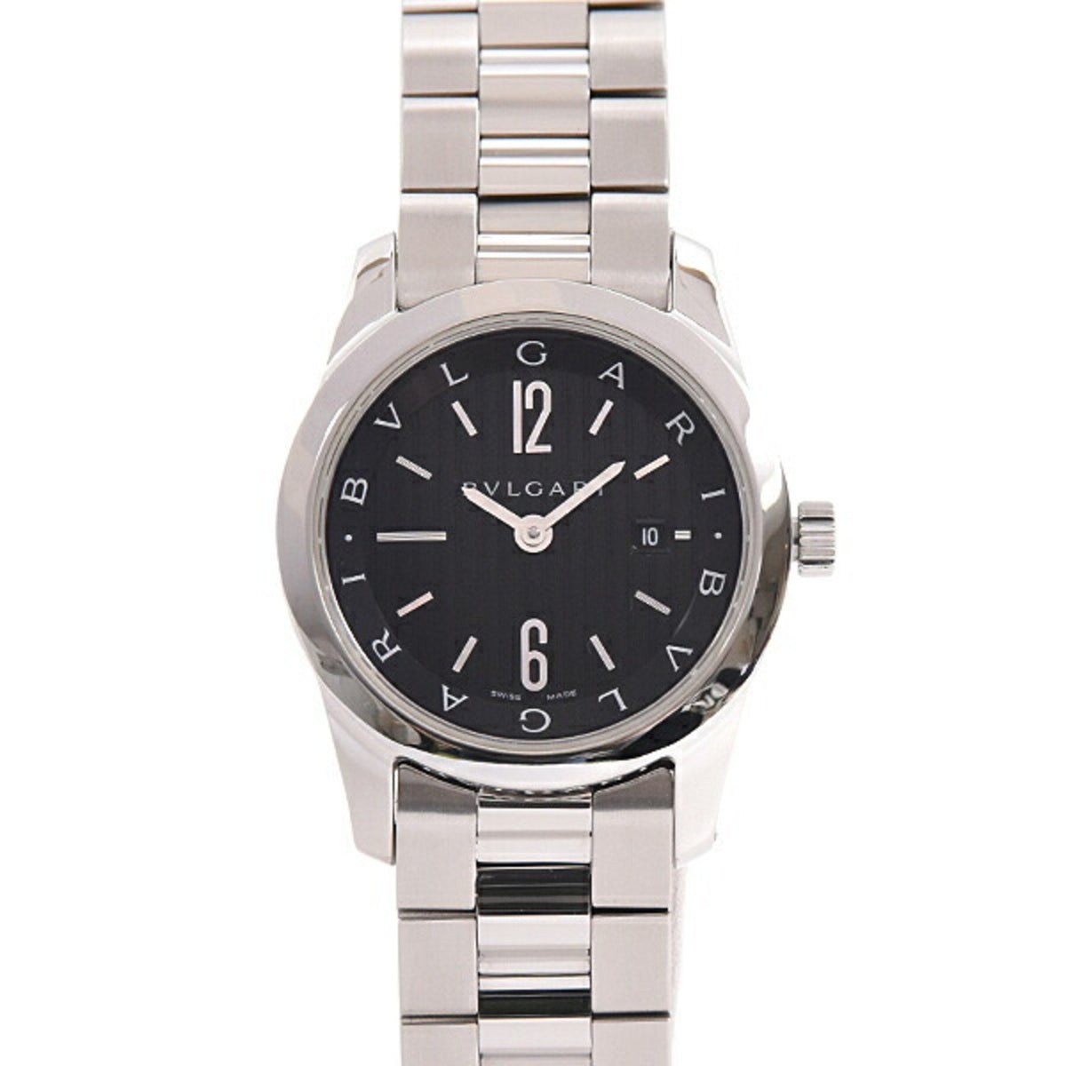 Montre BVLGARI Solotempo pour femme d'occasion, en acier inoxydable, à piles, ST30S 