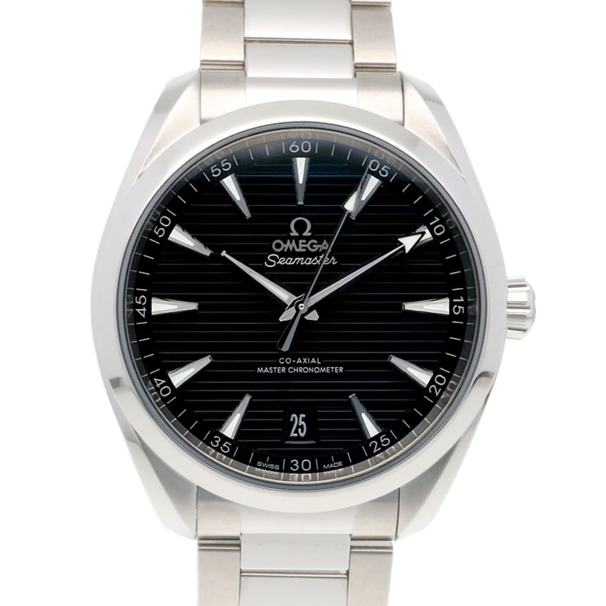 Pre-Owned Omega Seamaster Aqua Terra Watch, Stainless Steel, 22010412101001, Automatic, Refinished, 89683XXX, Men's, Pre-Owned, 150M