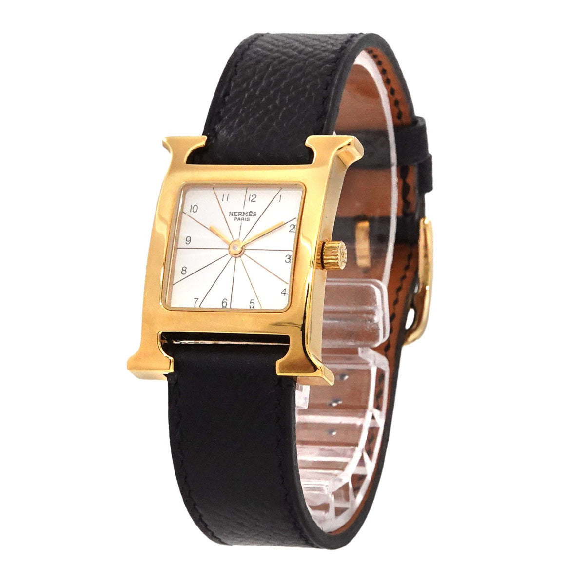 Pre-Owned Hermes HERMES H Watch Ramsus RS1 201 Ladies' White Quartz