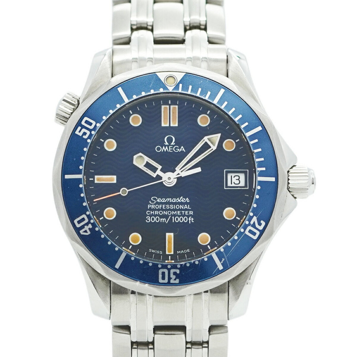 Pre-Owned Omega Seamaster 2551.80 Navy Dial Men's Watch