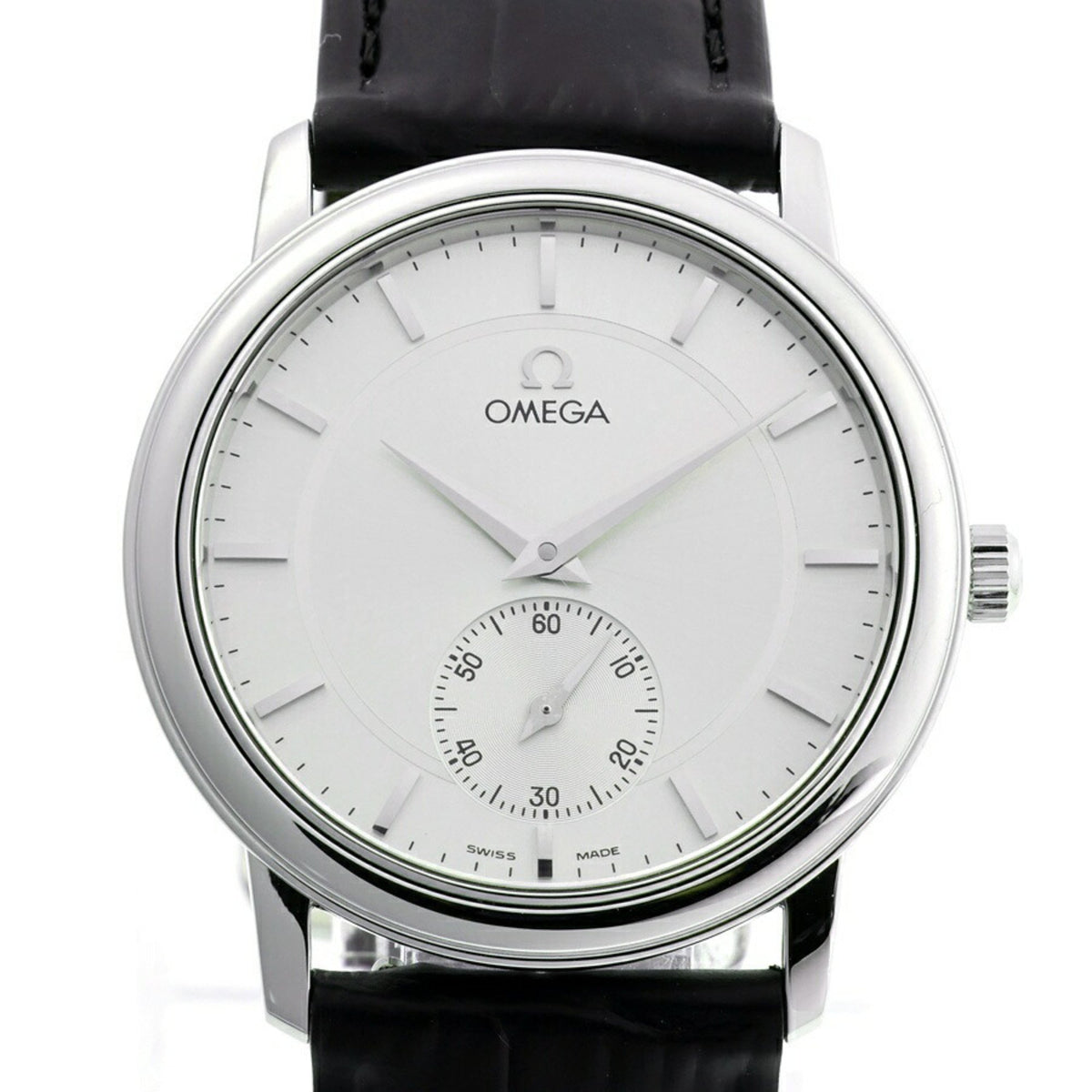 Pre-Owned OMEGA De Ville Prestige 4820.31 Silver Manual Winding H-158626