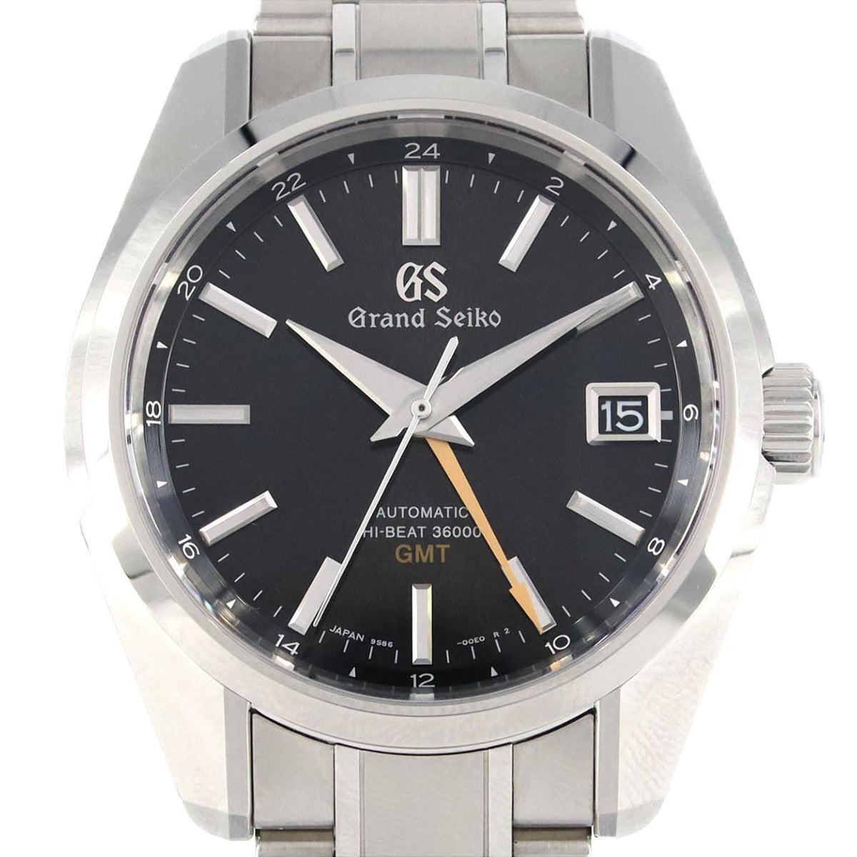 Pre-Owned Seiko Grand Heritage Collection Mechanical Hi-Beat GMT 9S86-00S0 SBGJ265 SS Wristwatch Automatic