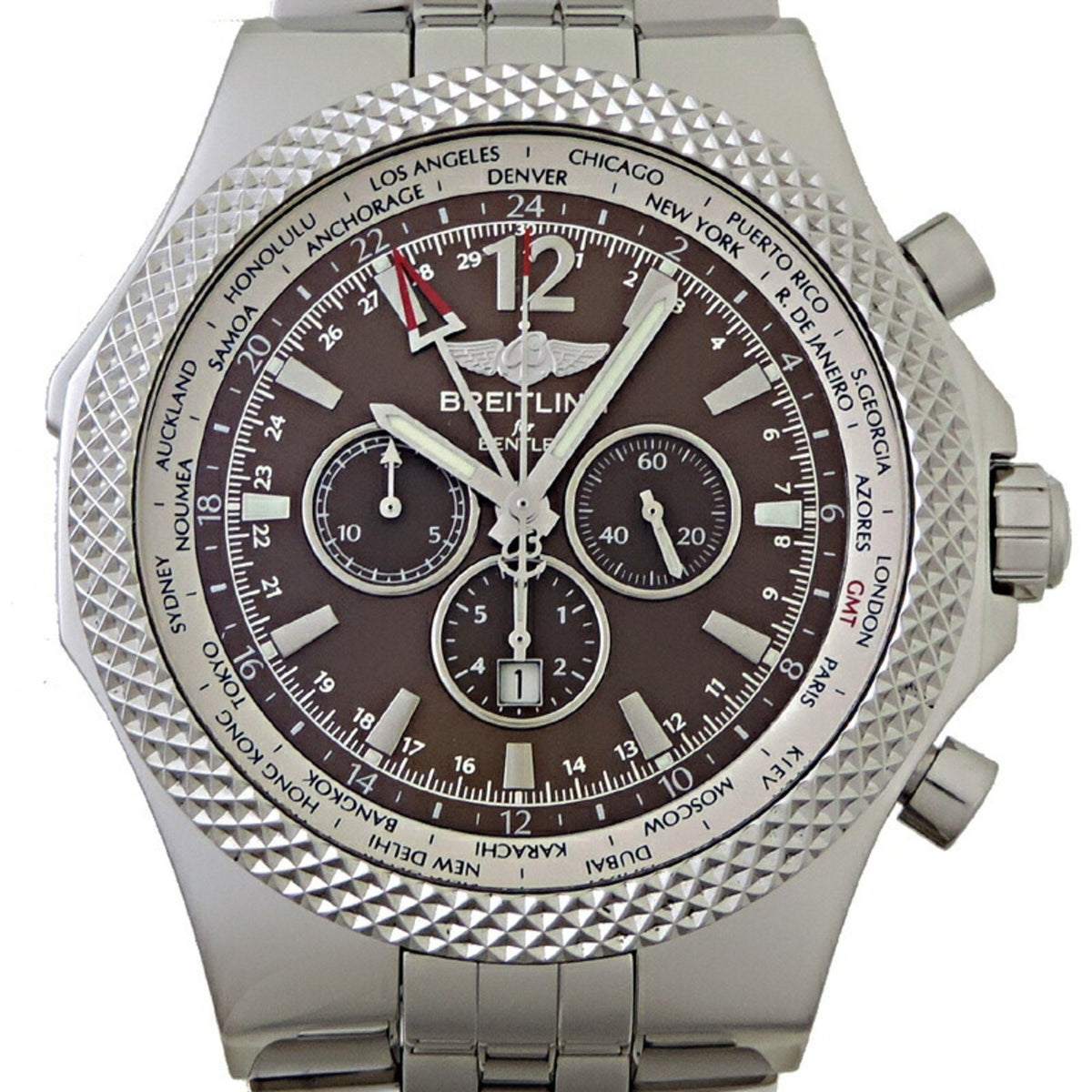 Montre Breitling Bentley GMT Édition Spéciale Homme d'occasion 7362/Q554 