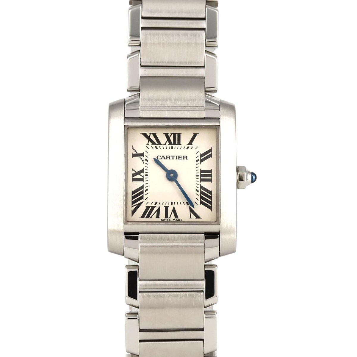 Pre-Owned Cartier Tank Francaise SM W51008Q3 SS Wristwatch Quartz