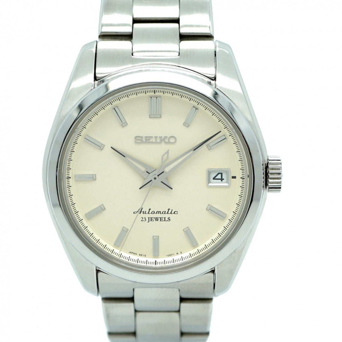 Pre-Owned Seiko Mechanical 6R15-00C1 Ivory Dial Men's Watch