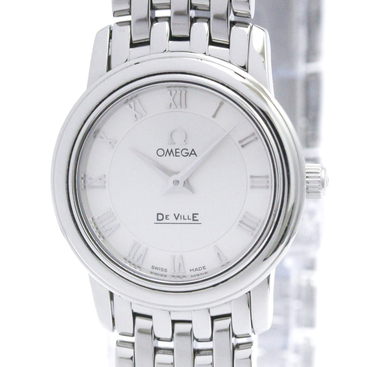 Pre-Owned OMEGA De Ville Prestige Stainless Steel Ladies Watch 4570.33 Polished
