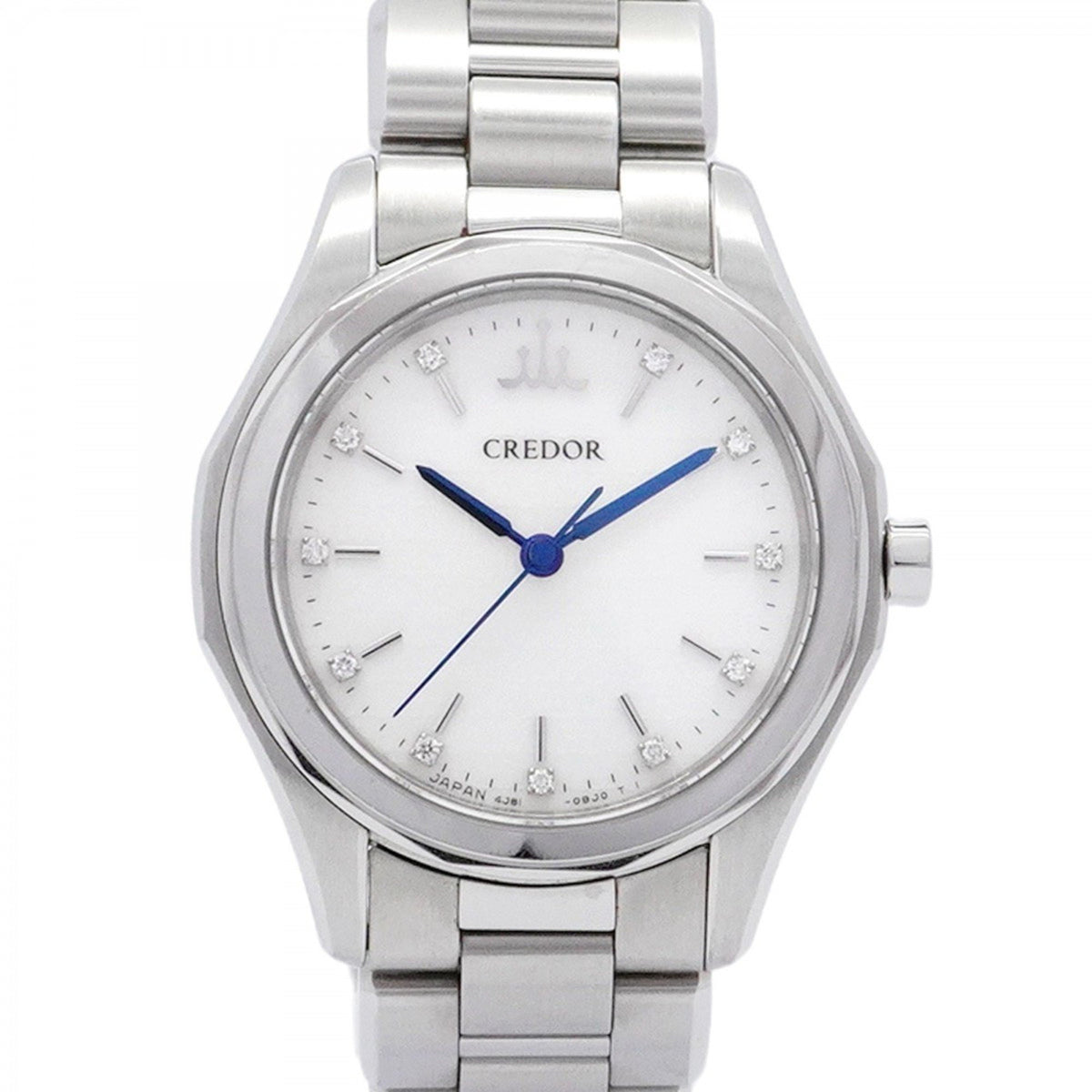 Pre-Owned Seiko Credor 4J81-0AF0 White Dial Watch for Women