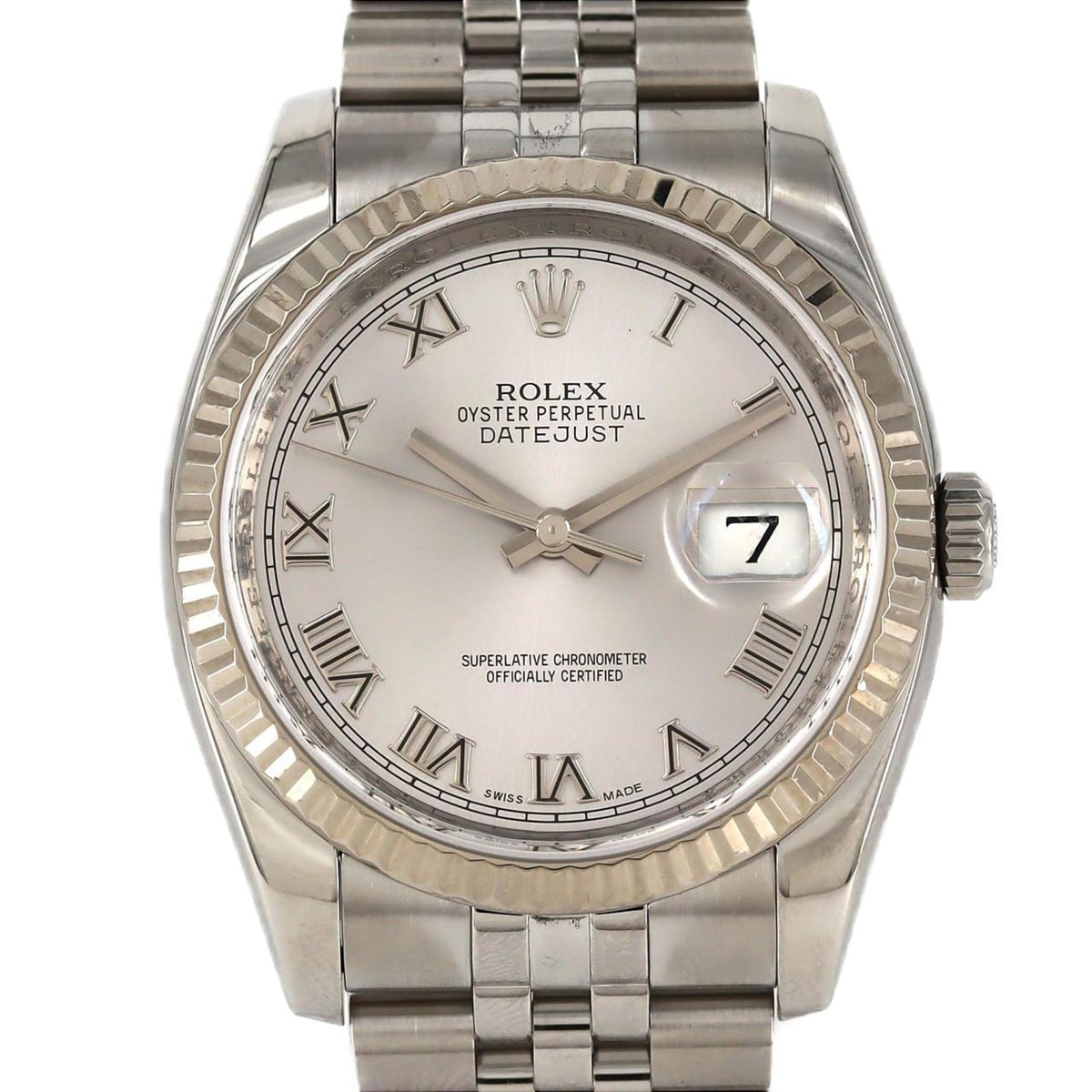 Pre-Owned Rolex Datejust 116234 SSxWG Automatic Watch G Serial