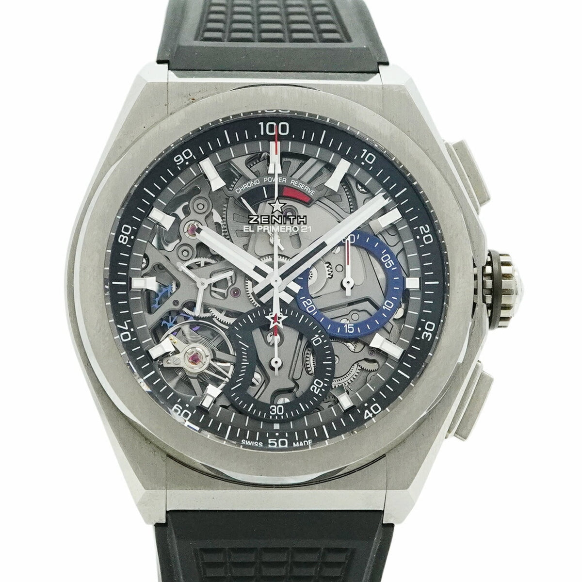 Pre-Owned Zenith Defy El Primero 21 95.9000.9004 78.R782 Skeleton Dial Men's Watch