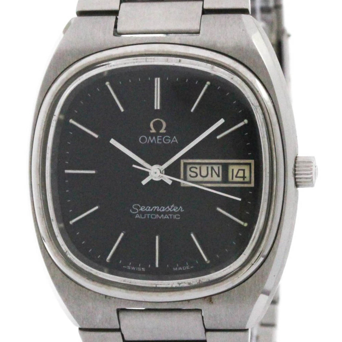 Pre-Owned OMEGA Seamaster Day Date Cal.1020 Steel Mens Watch 166.0216 Vintage