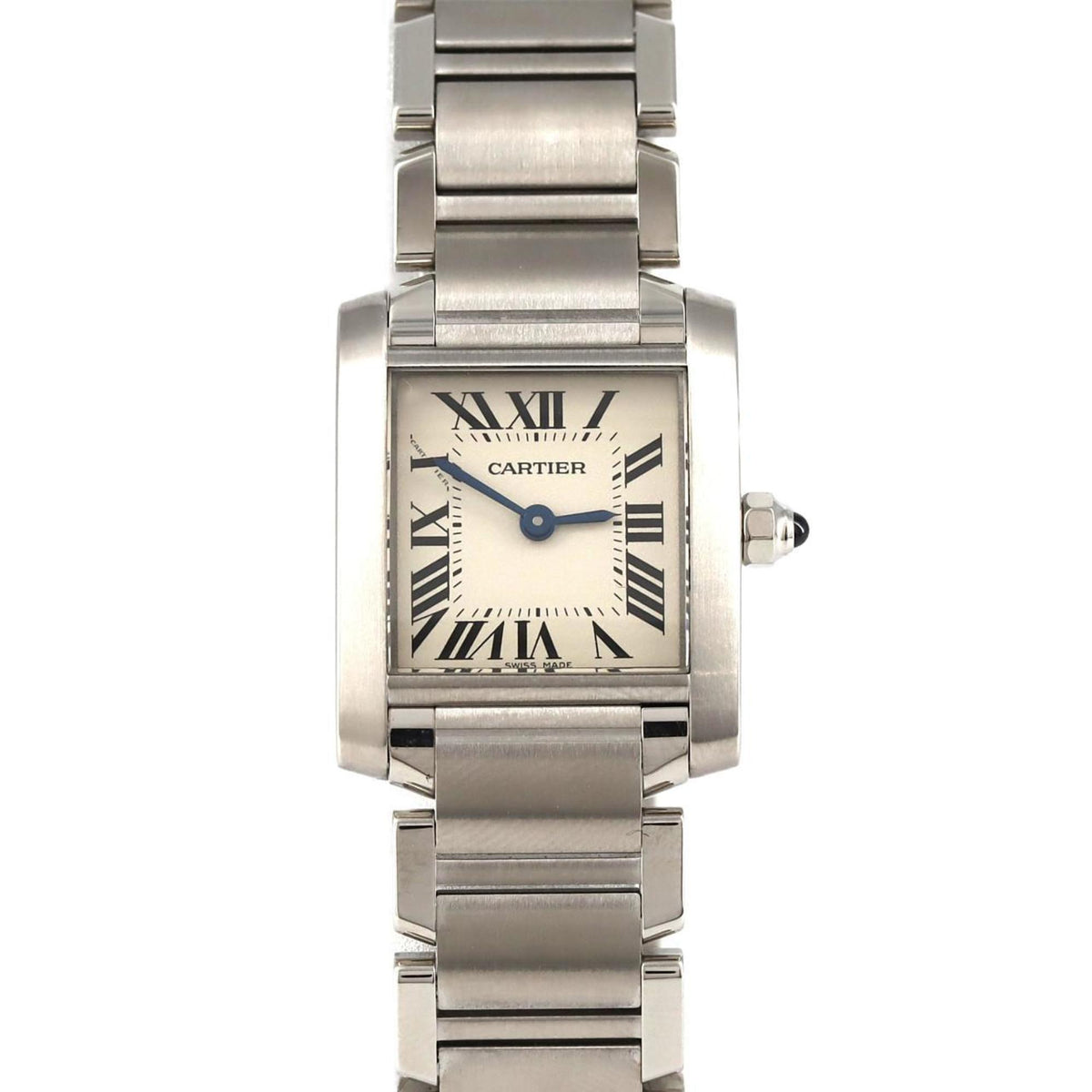 Montre-bracelet à quartz Cartier Tank Francaise SM W51008Q3 SS d'occasion 