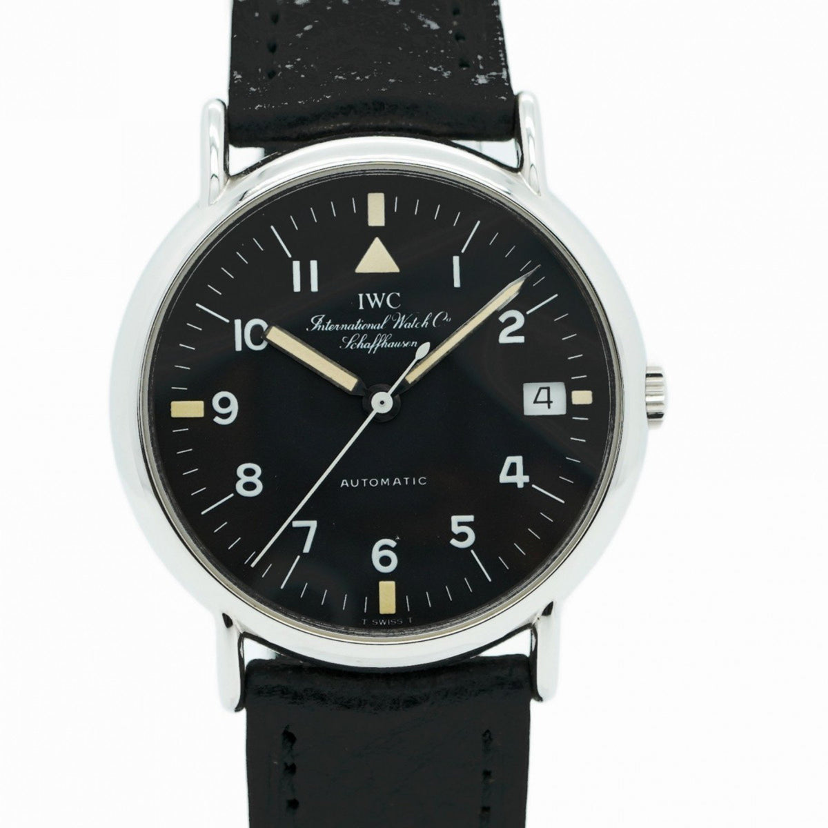Pre-Owned IWC Schaffhausen Portofino IW3513-026 Black Dial Men's Watch