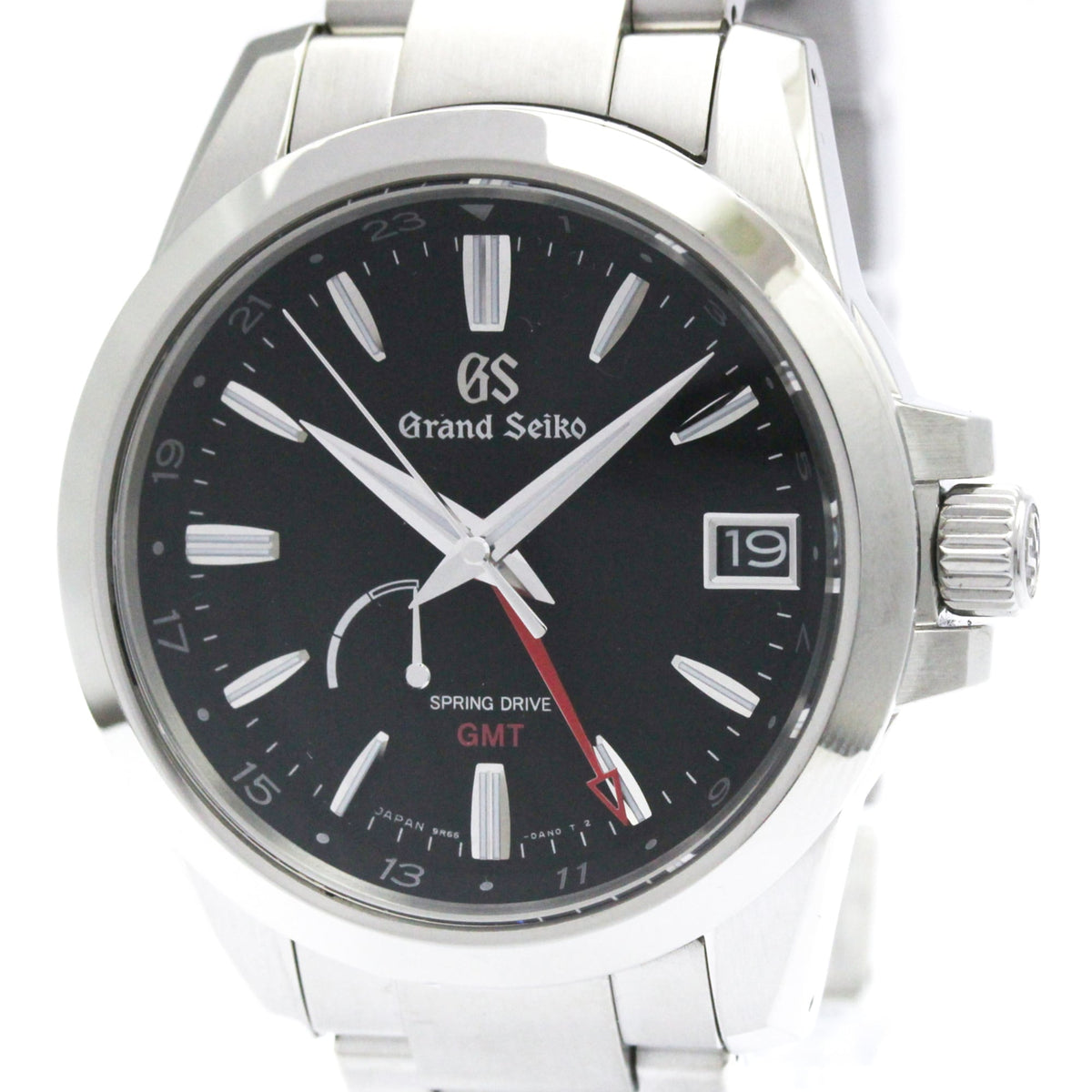 Pre-Owned GRAND SEIKO Spring Drive GMT Mens Watch SBGE213(9R66-0AE0) Polished