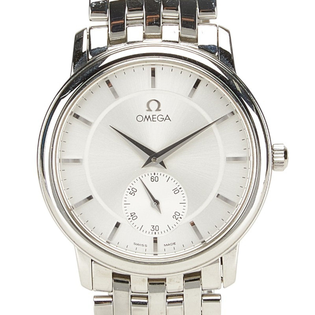 Pre-Owned OMEGA De Ville Prestige Watch 4520.31 Manual Winding Silver Dial Stainless Steel Men's