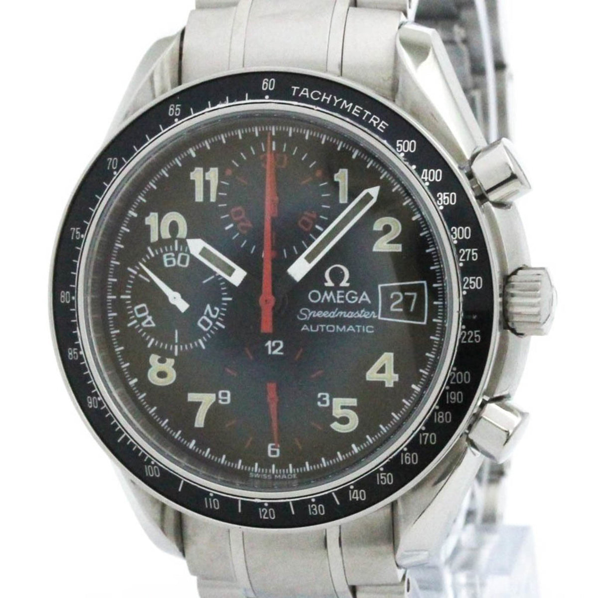 Pre-Owned OMEGA Speedmaster Mark 40Steel Automatic Mens Watch 3513.53 Polished