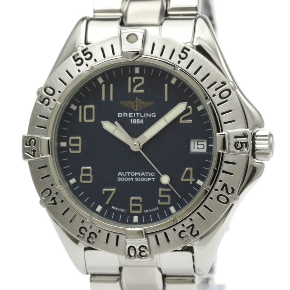 Pre-Owned BREITLING Colt  Stainless Steel Automatic Mens Watch A17035 Polished