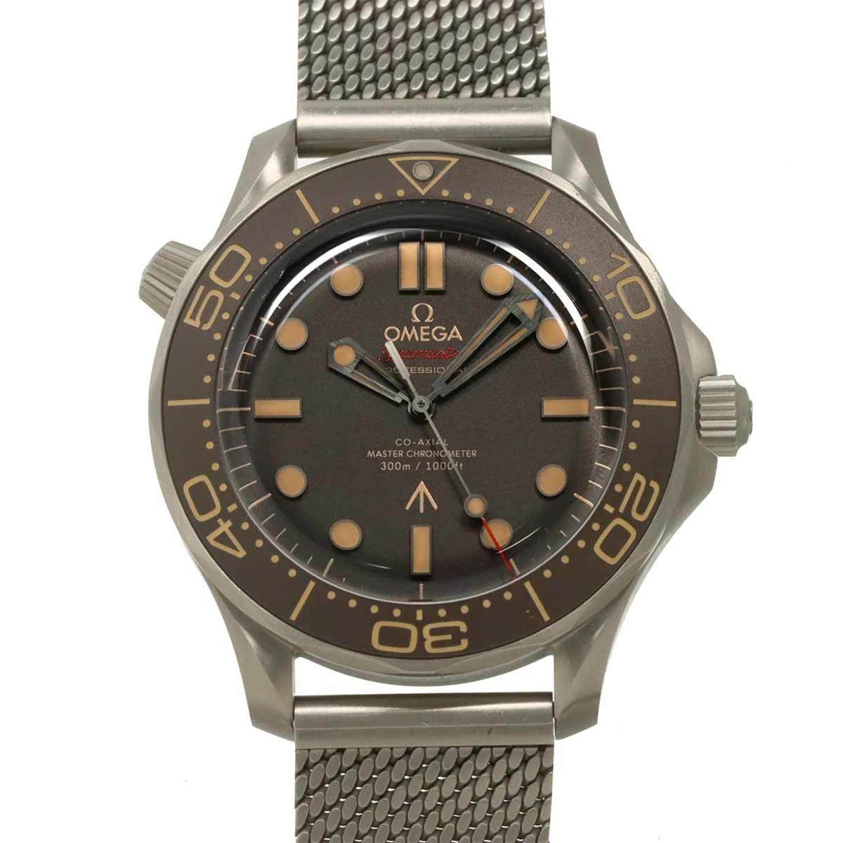 Pre-Owned Omega Seamaster Diver Co-Axial 007 210 90 42 20 01 001 Men's Brown Automatic Watch