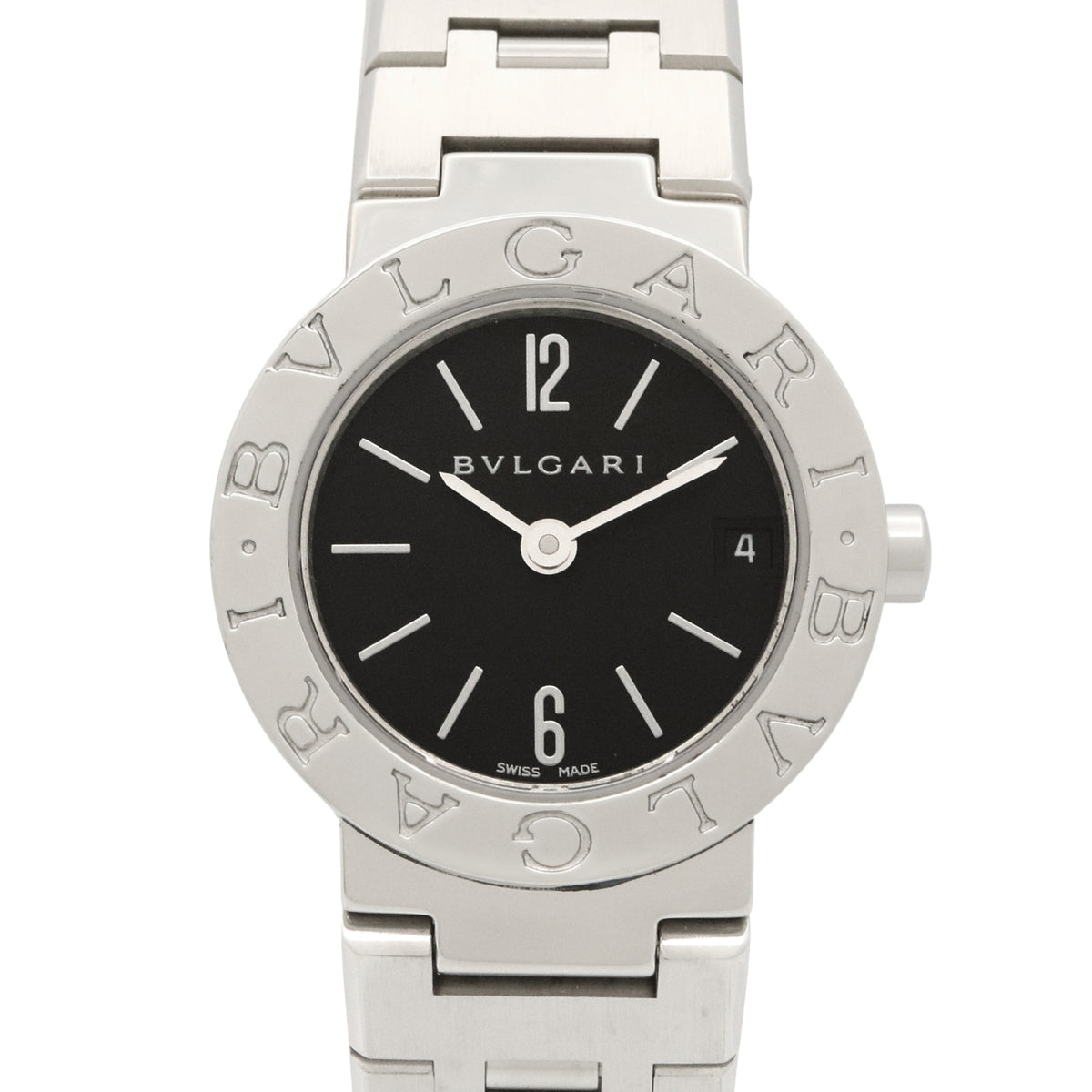 Pre-Owned Bulgari BVLGARI Watch Stainless Steel Ladies Black BB23SS