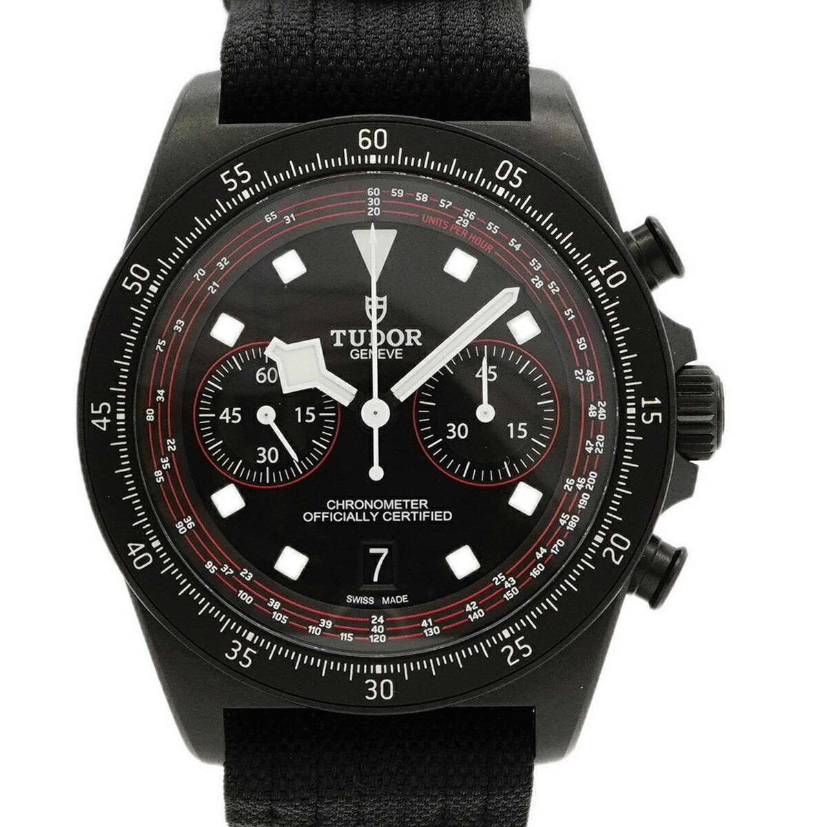 Pre-Owned Tudor Pelagos FXD Chrono 25827KN Black Dial Men's Watch