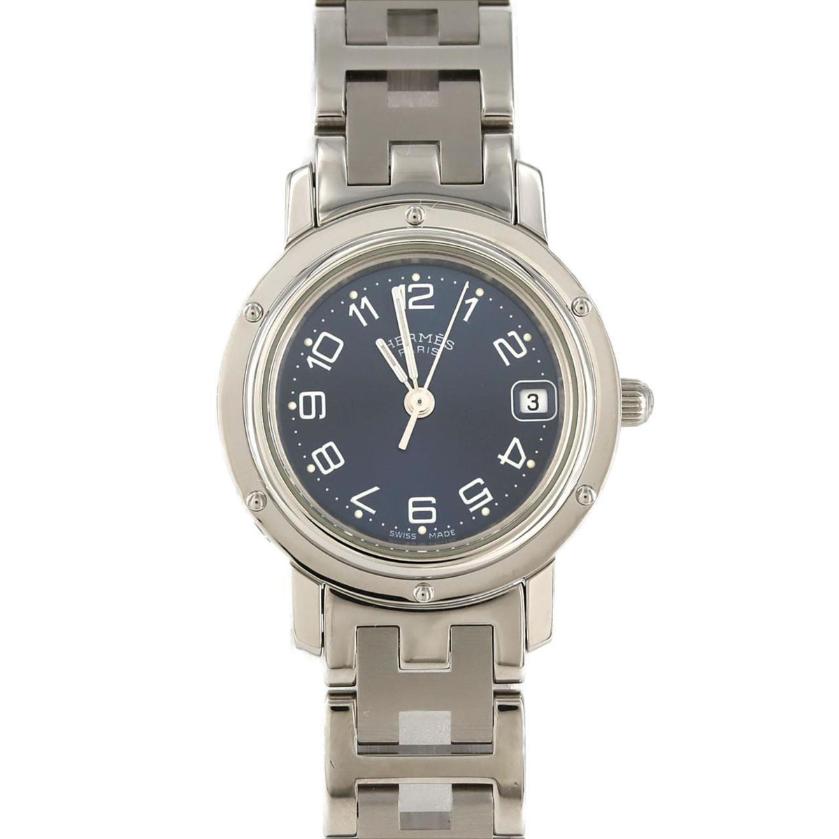 Pre-Owned Hermes Clipper CL4.210 SS Quartz Watch